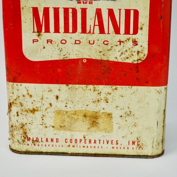 Vintage Midland Products 2-Gallon Oil Can Minneapolis MN Milwaukee WI Mason City - Picture 3 of 8